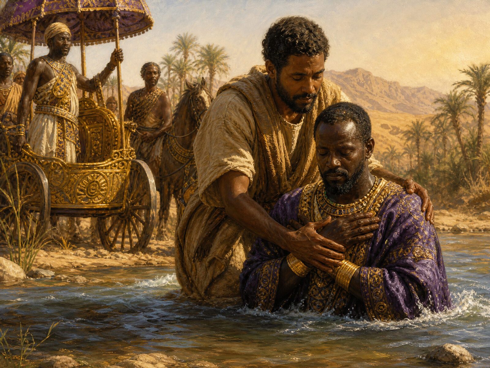 The Ethiopian Treasurer Baptized