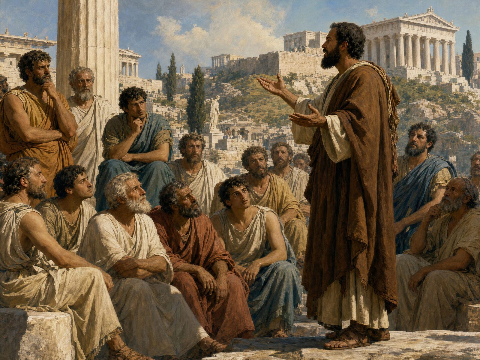 Paul Preaching to the Greeks at Athens