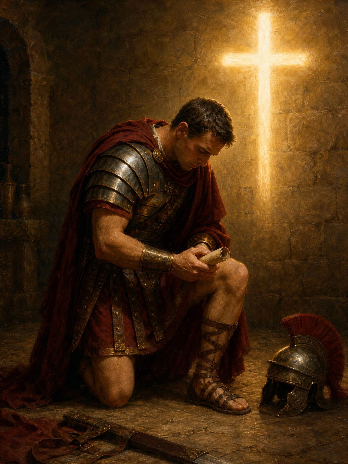 A Roman Soldier Turns to Christ