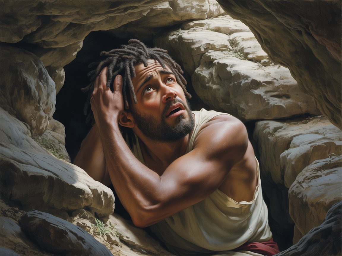 David in the Cave — Crying Out in Anxiety