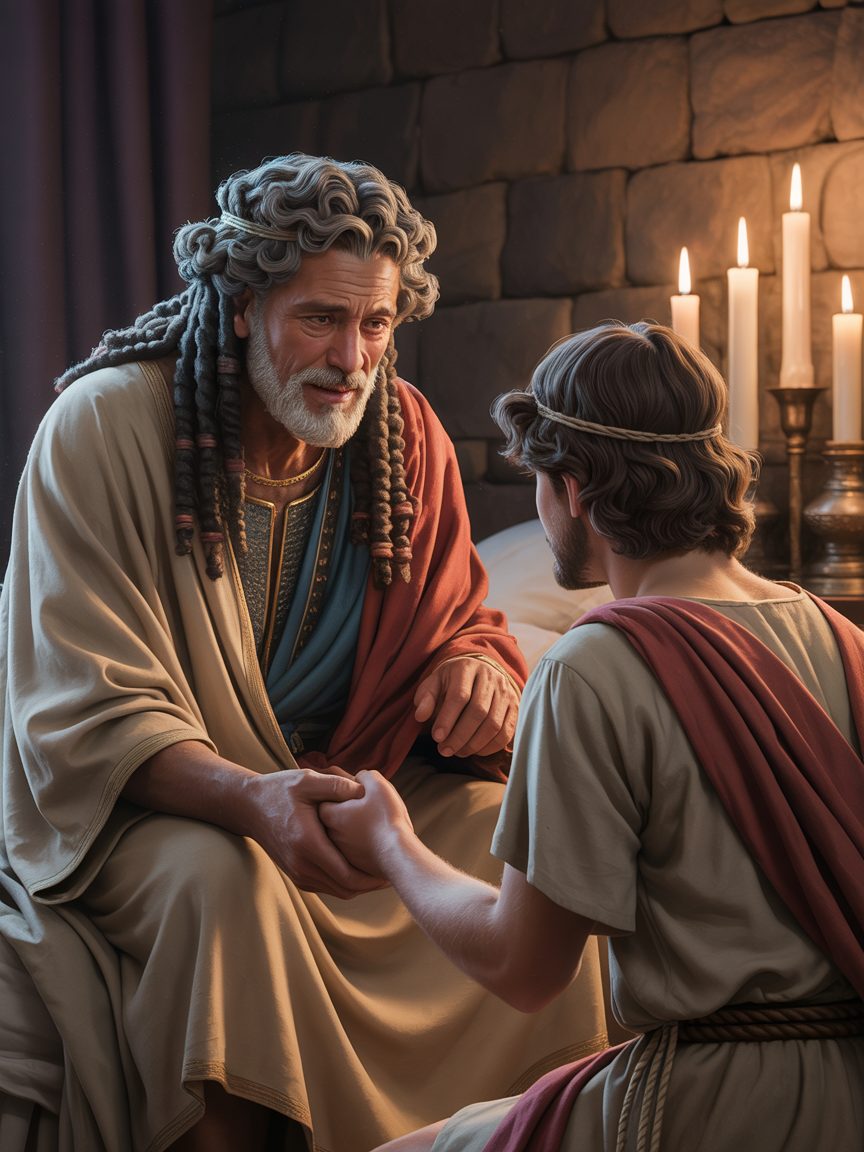 Elderly David — Passing the Kingdom to Solomon